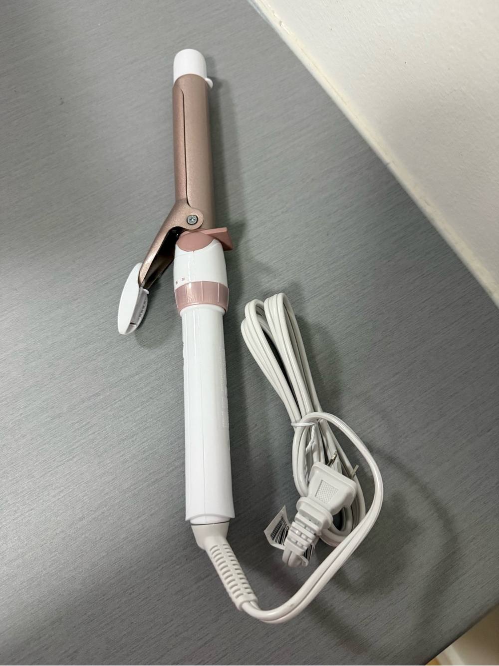 Conair Double Ceramic 1” Curling Iron – White & Rose Gold